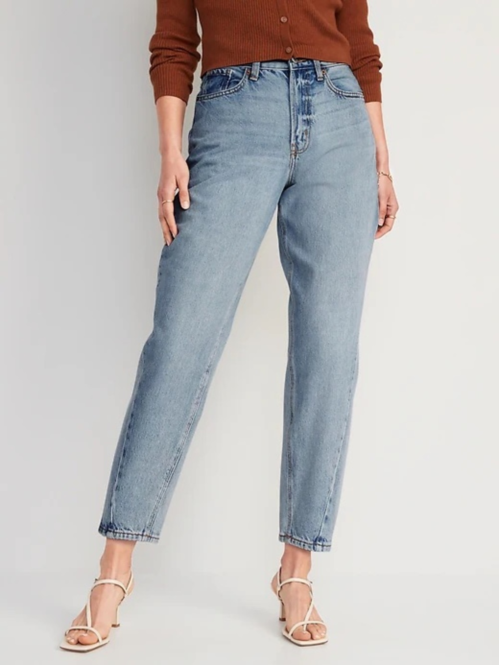 Old Navy Light Wash Extra High-Waisted Balloon Ankle Denim Jeans